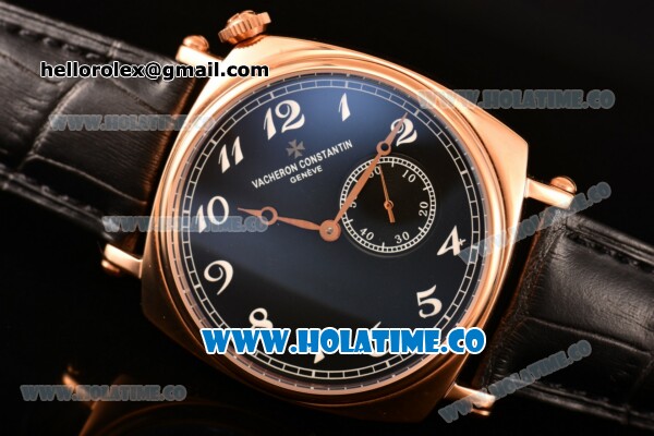 Vacheron Constantin Historiques American Asia Automatic Rose Gold Case with Black Dial and White Arabic Numeral Markers - Click Image to Close